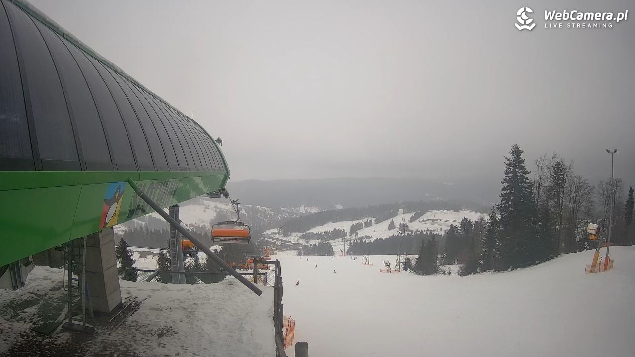Słotwiny Arena - widok z górnej stacji - 26 styczeń 2026, 11:23