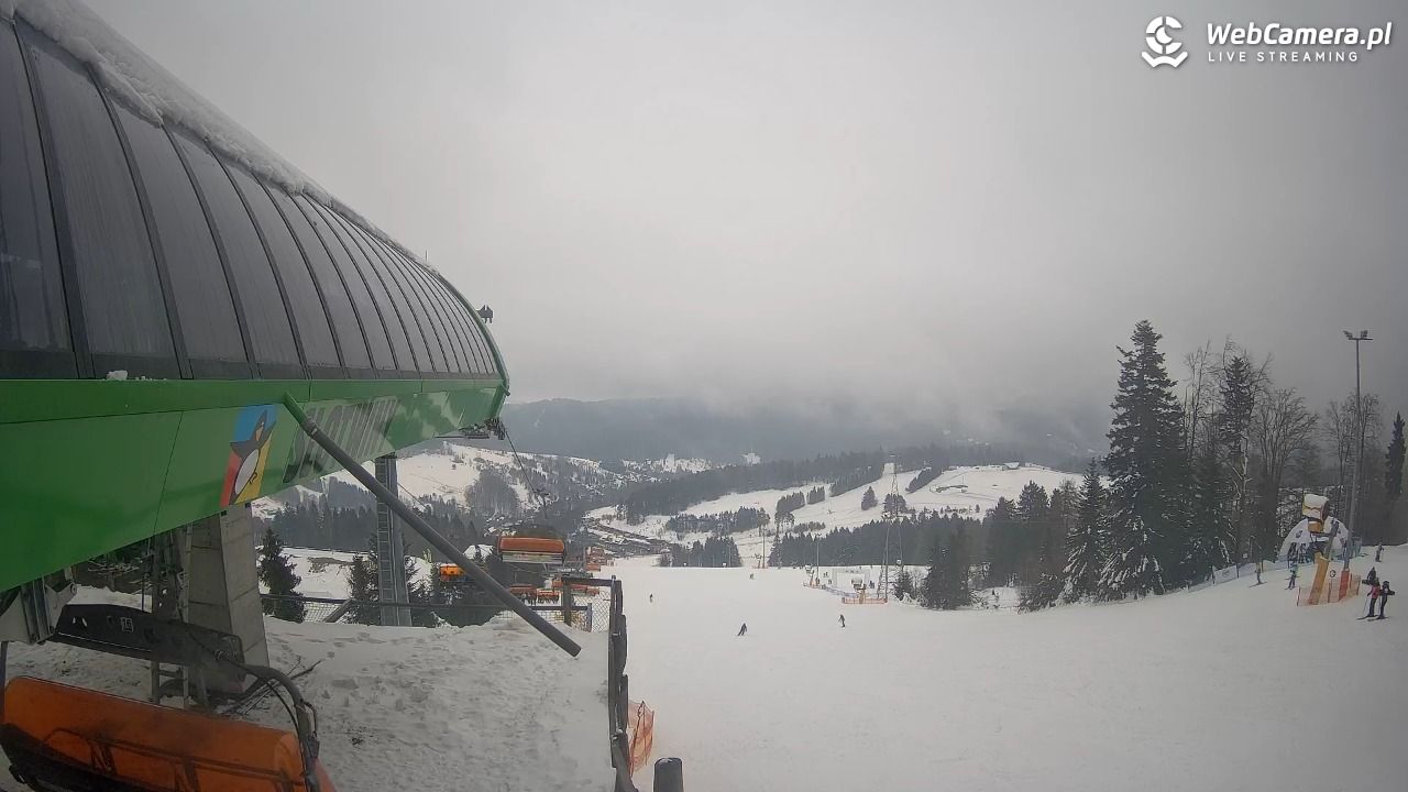 Słotwiny Arena - widok z górnej stacji - 25 styczeń 2026, 12:14