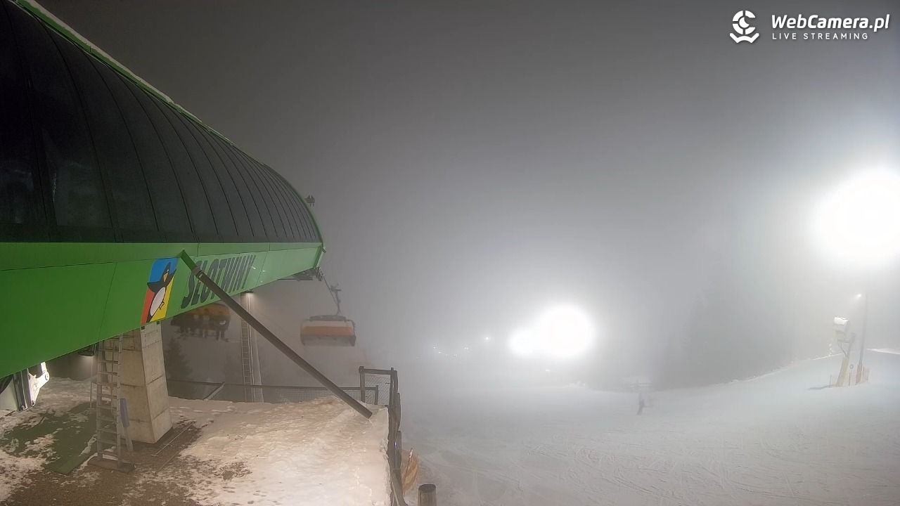 Słotwiny Arena - widok z górnej stacji - 26 styczeń 2026, 17:13