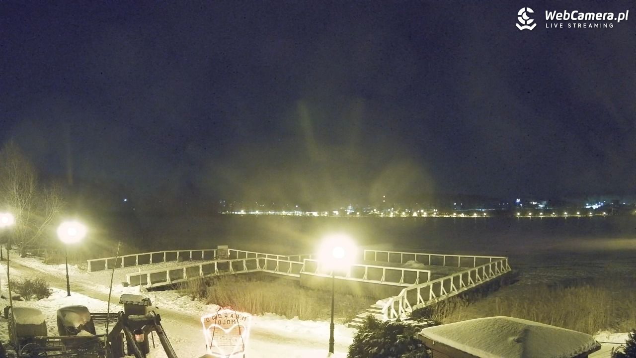 MRĄGOWO - Widok na Molo - 16 luty 2026, 21:20