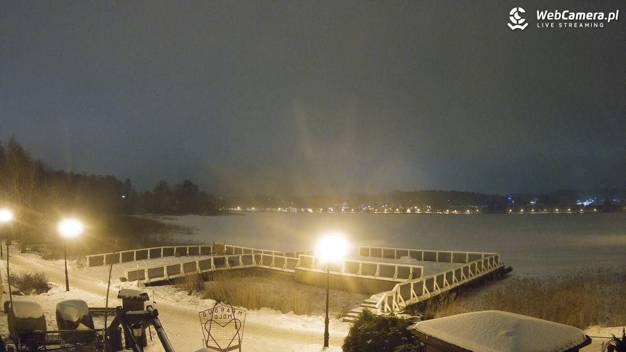 MRĄGOWO - Widok na Molo - 21 luty 2026, 23:37