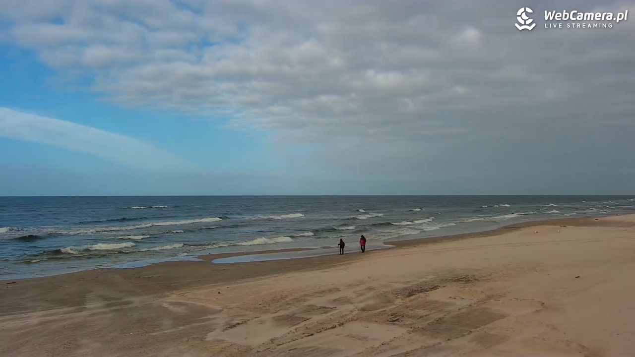 MRZEŻYNO - widok na plażę - 26 marzec 2026, 15:30