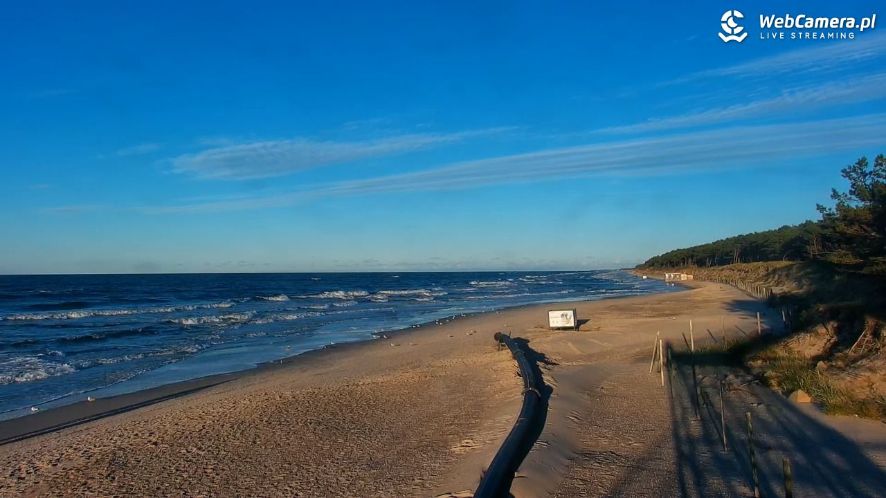 MRZEŻYNO - widok na plażę - 22 wresień 2026, 18:04