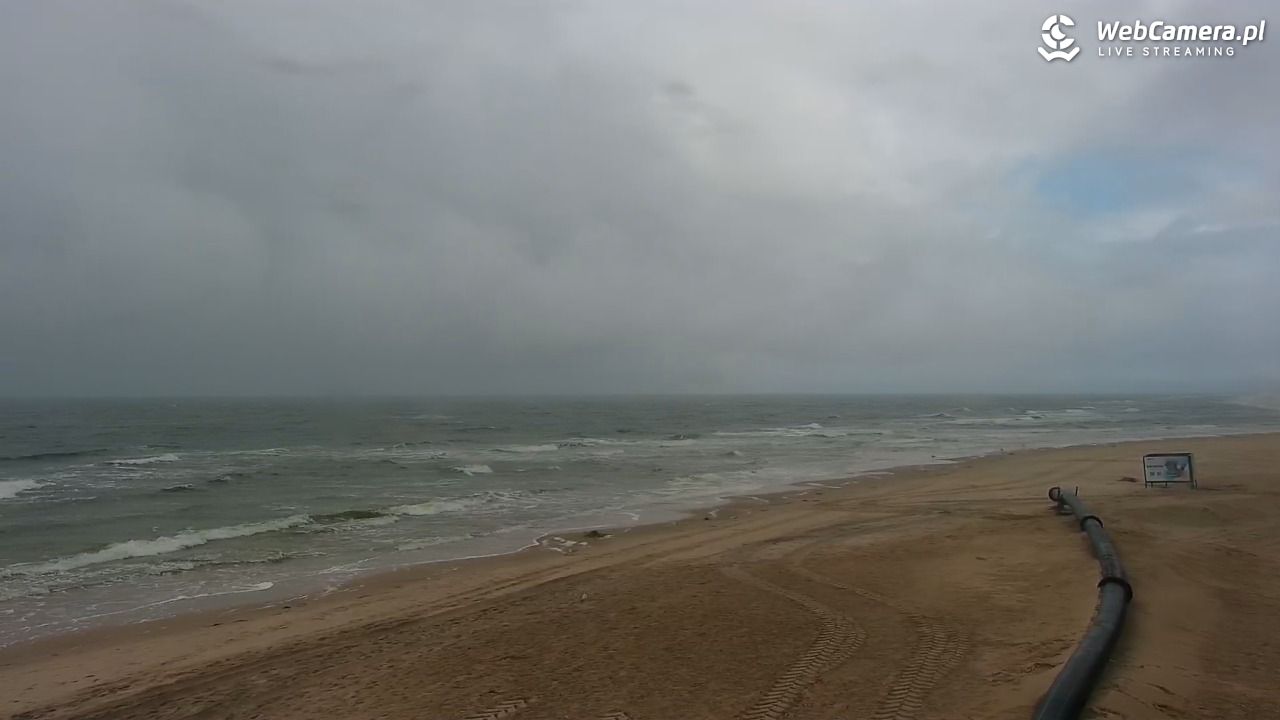 MRZEŻYNO - widok na plażę - 24 wresień 2026, 13:03
