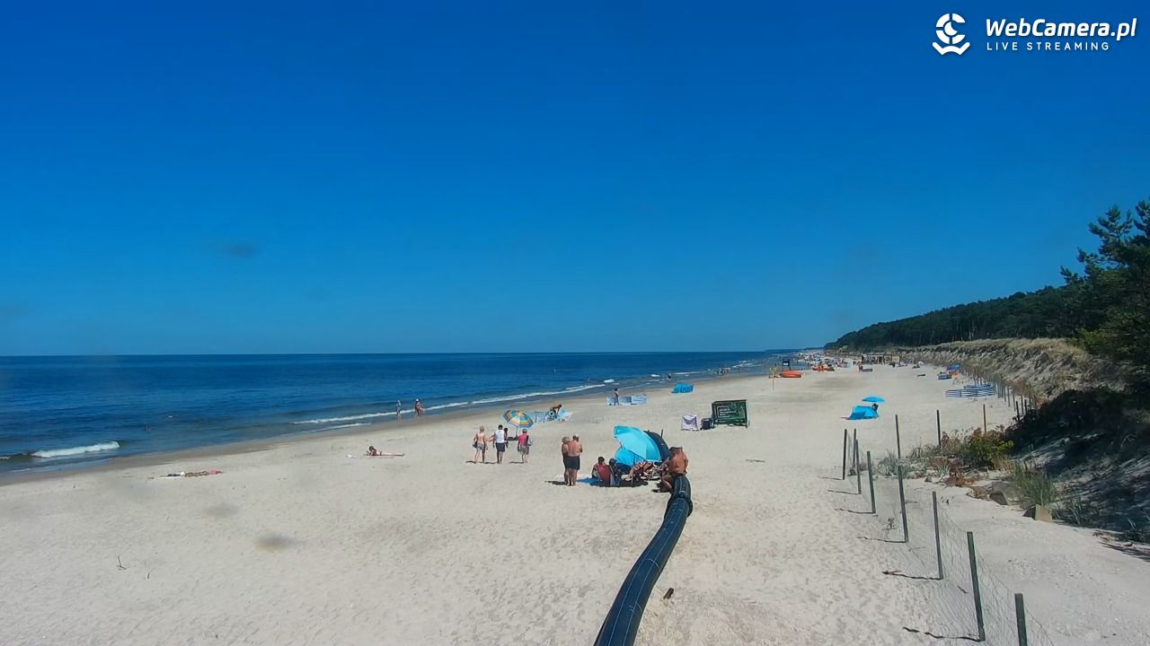 MRZEŻYNO - widok na plażę - 26 czerwiec 2026, 14:05