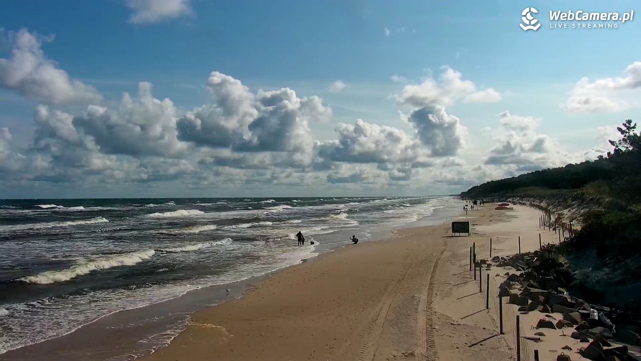 MRZEŻYNO - widok na plażę - 29 lipiec 2025, 09:30