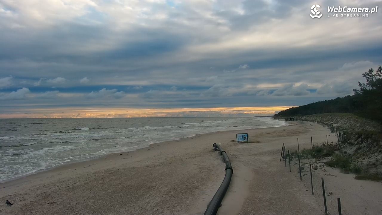 MRZEŻYNO - widok na plażę - 23 wresień 2026, 07:49