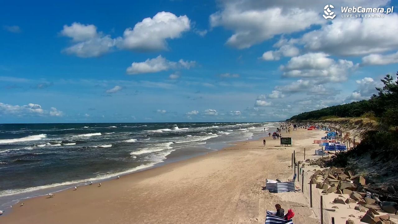 MRZEŻYNO - widok na plażę - 29 lipiec 2025, 12:59