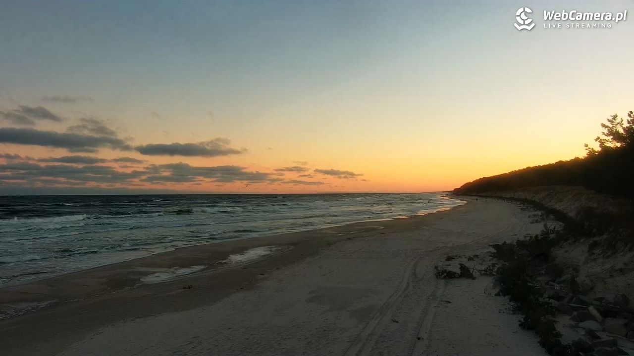 MRZEŻYNO - widok na plażę - 24 grudzień 2025, 08:05