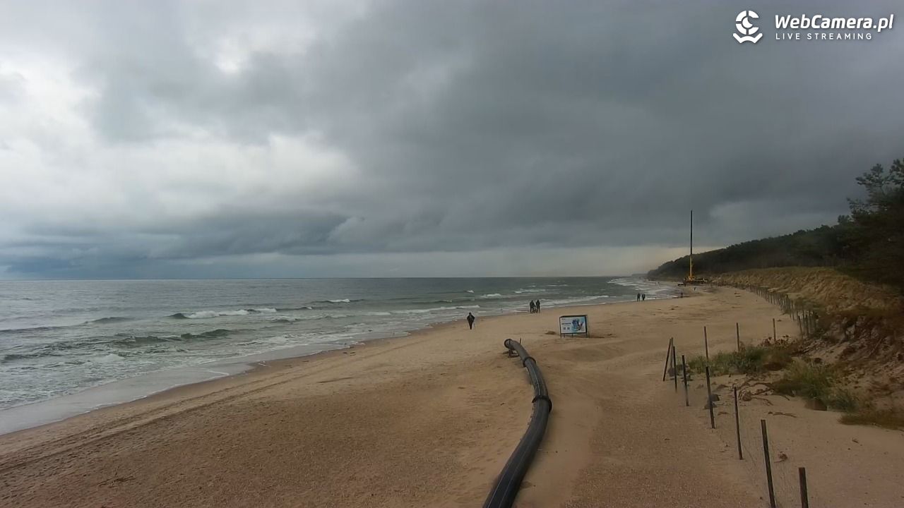 MRZEŻYNO - widok na plażę - 24 wresień 2026, 11:00