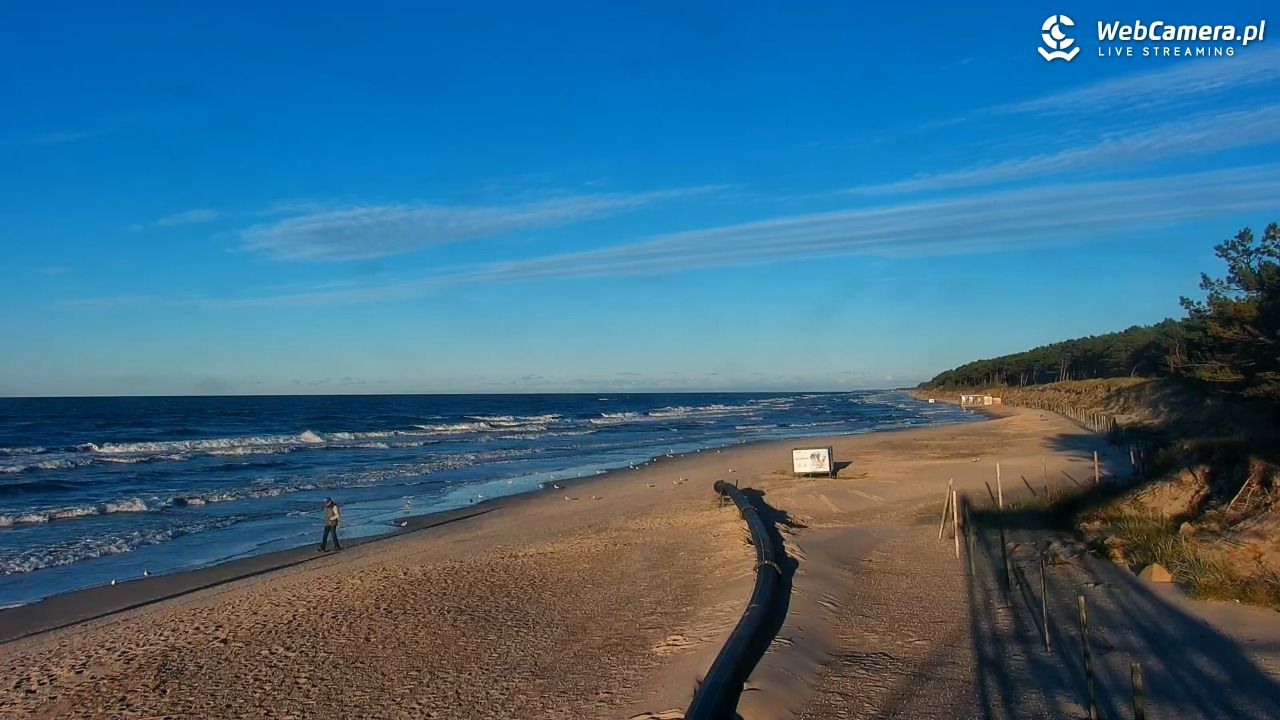 MRZEŻYNO - widok na plażę - 22 wresień 2026, 18:03