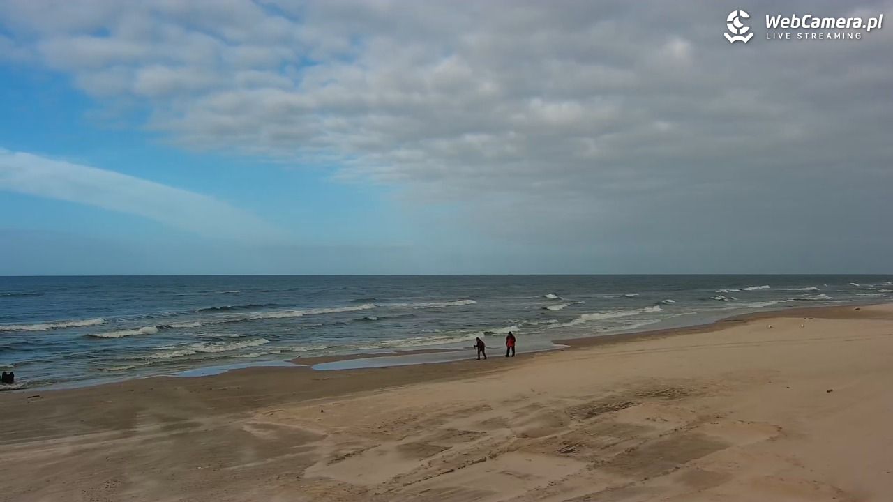 MRZEŻYNO - widok na plażę - 26 marzec 2026, 15:30