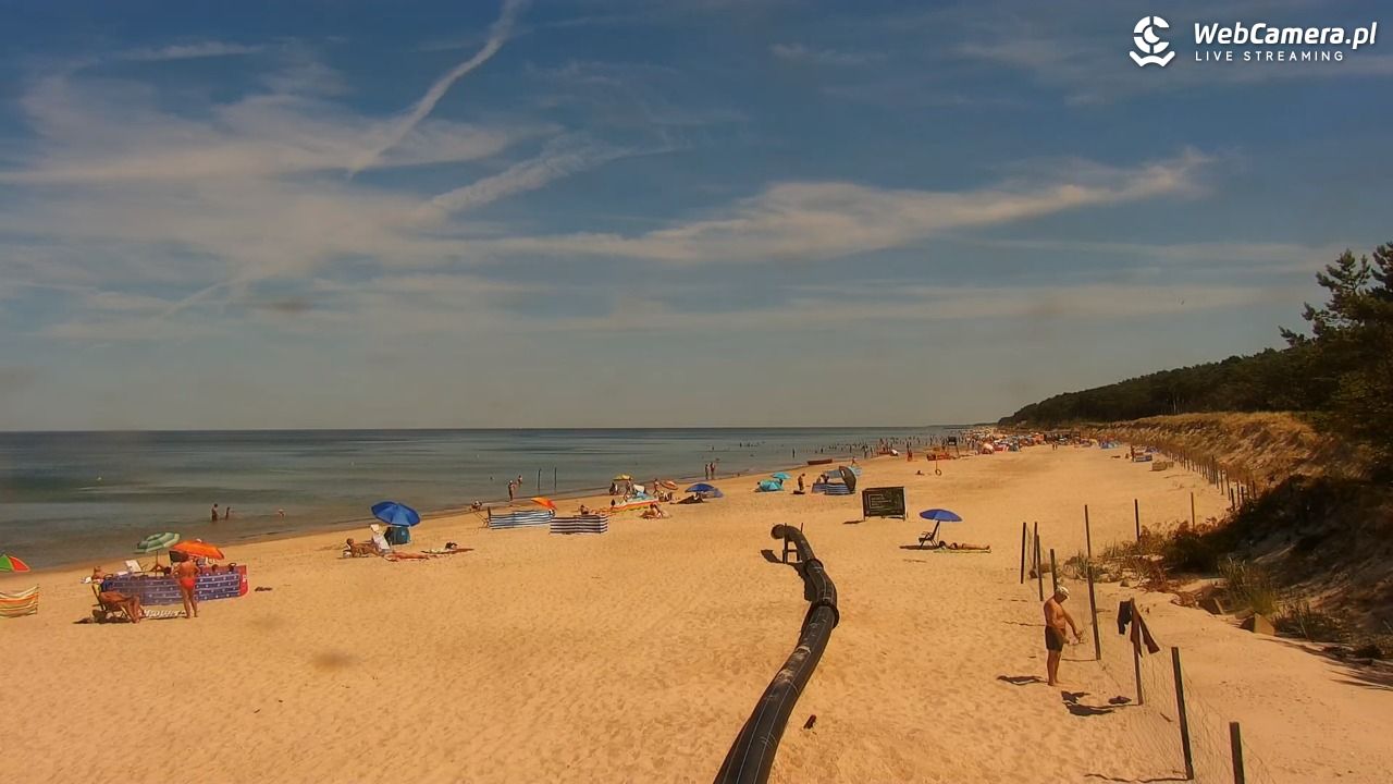 MRZEŻYNO - widok na plażę - 27 czerwiec 2026, 12:53