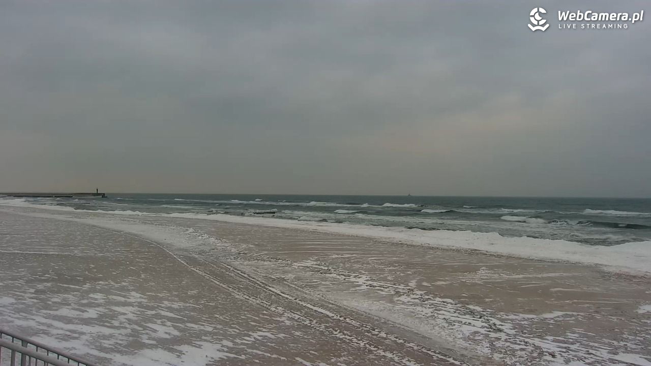 MRZEŻYNO - widok na plażę - 08 luty 2026, 14:30