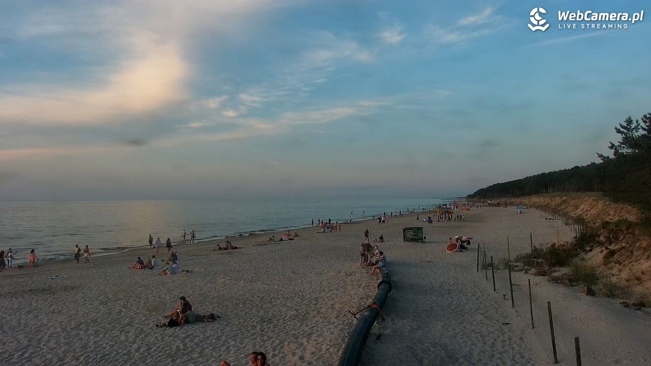 MRZEŻYNO - widok na plażę - 27 czerwiec 2026, 21:15