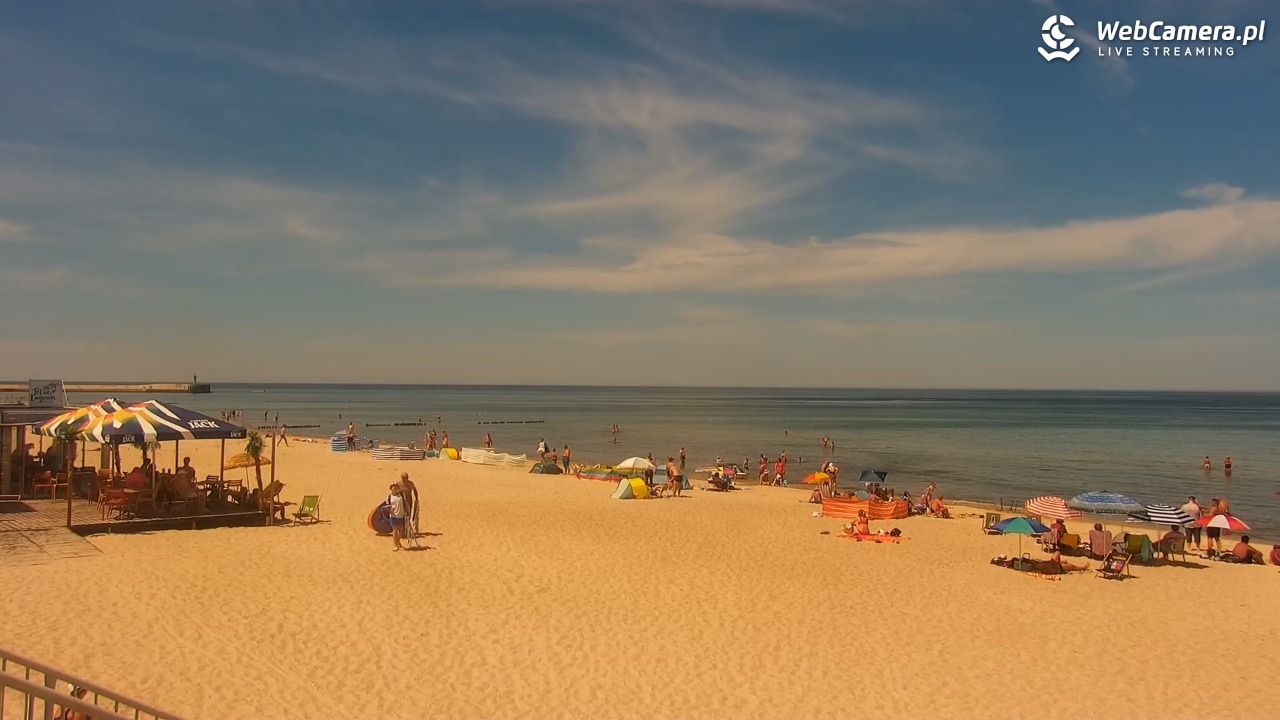 MRZEŻYNO - widok na plażę - 27 czerwiec 2026, 12:43