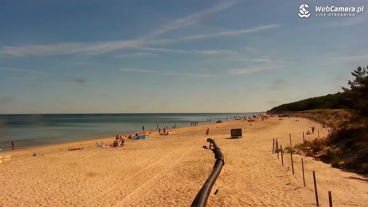 MRZEŻYNO - widok na plażę - 27 czerwiec 2026, 10:19