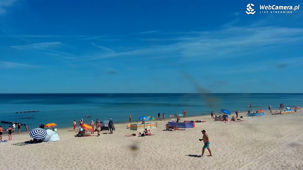 MRZEŻYNO - widok na plażę - 27 czerwiec 2026, 11:45