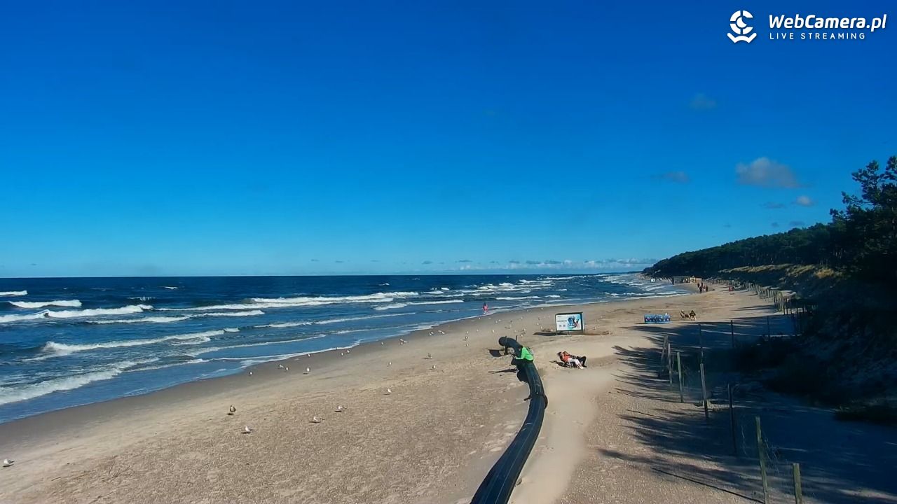 MRZEŻYNO - widok na plażę - 22 wresień 2026, 14:50