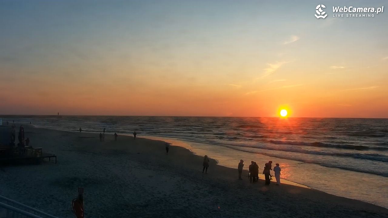 MRZEŻYNO - widok na plażę - 11 czerwiec 2025, 21:22
