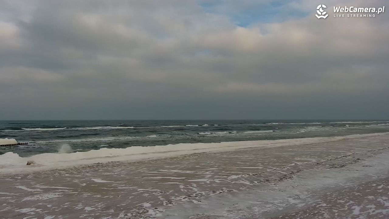 MRZEŻYNO - widok na plażę - 08 luty 2026, 12:24
