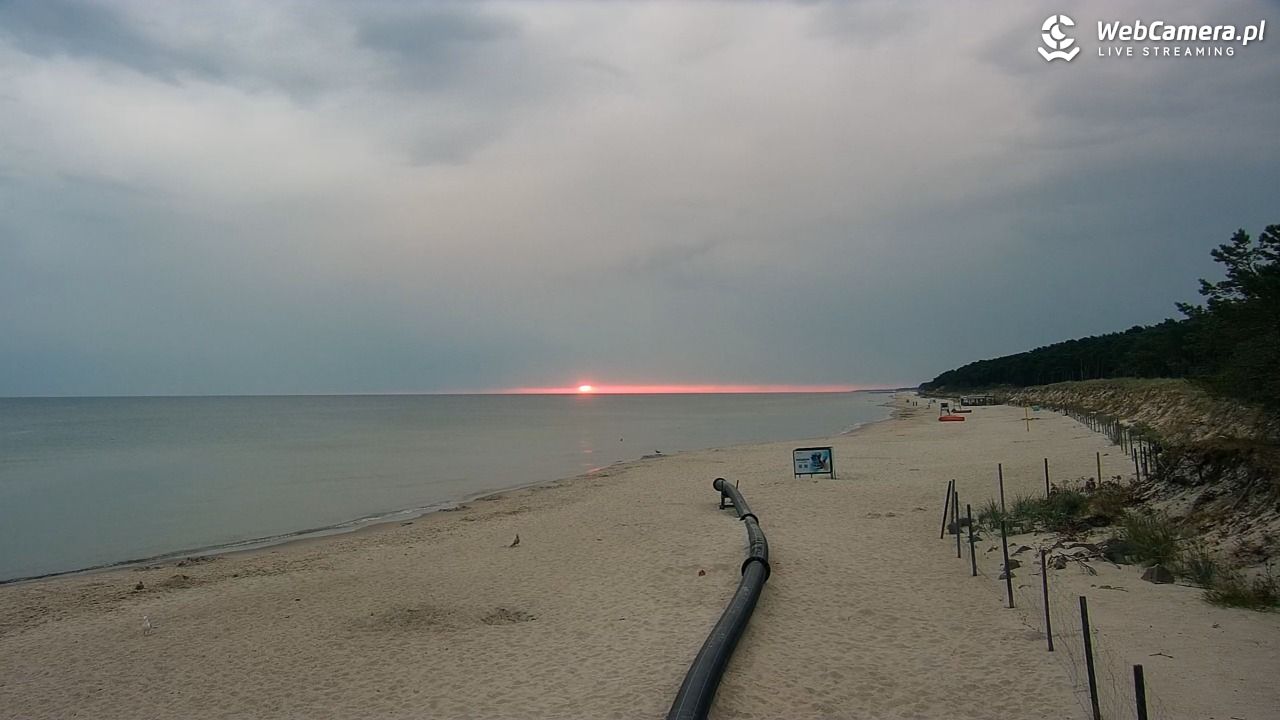 MRZEŻYNO - widok na plażę - 10 sierpień 2026, 05:32