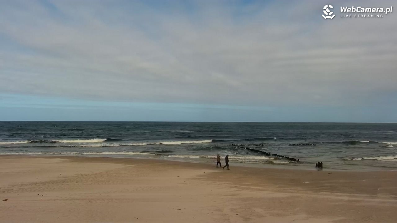 MRZEŻYNO - widok na plażę - 26 marzec 2026, 10:31