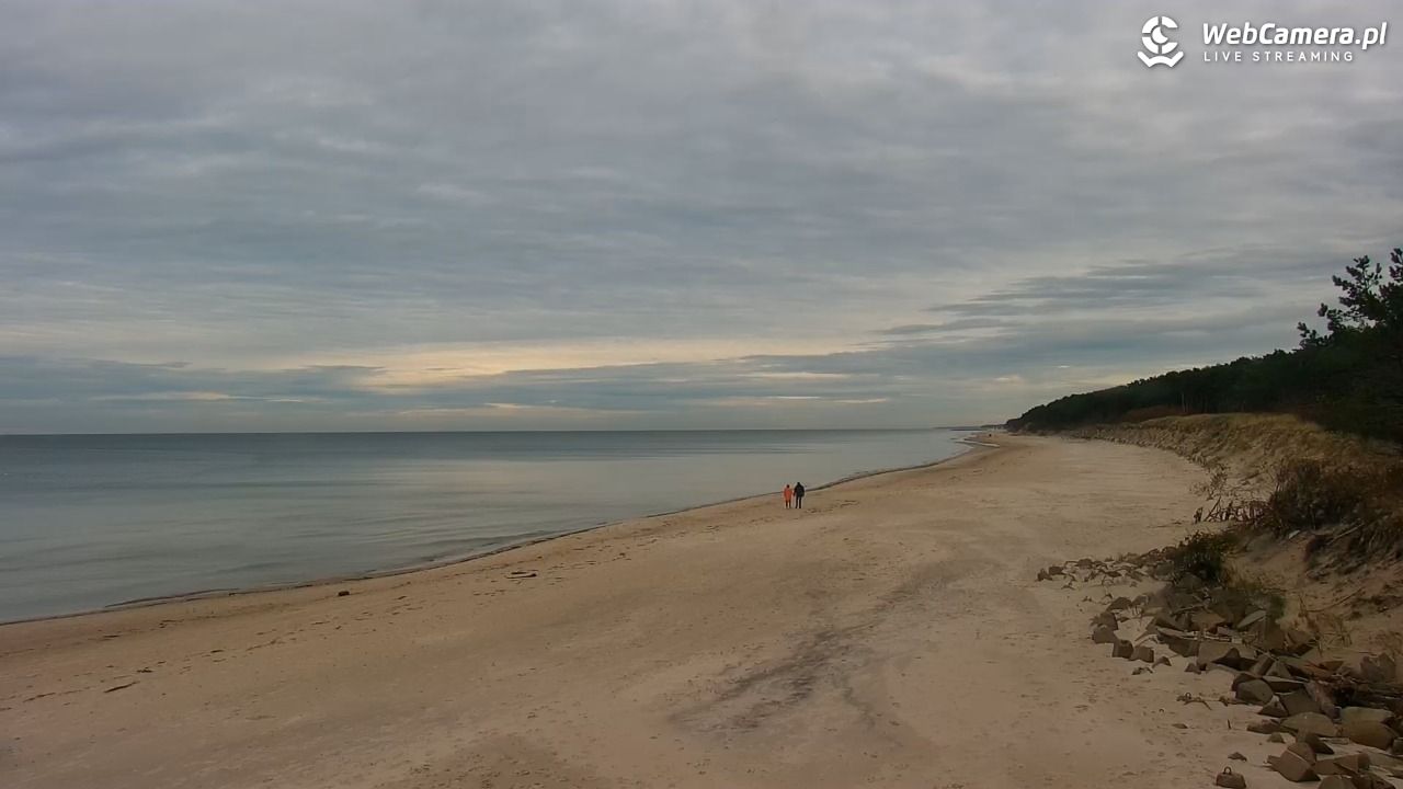 MRZEŻYNO - widok na plażę - 05 listopad 2025, 13:04
