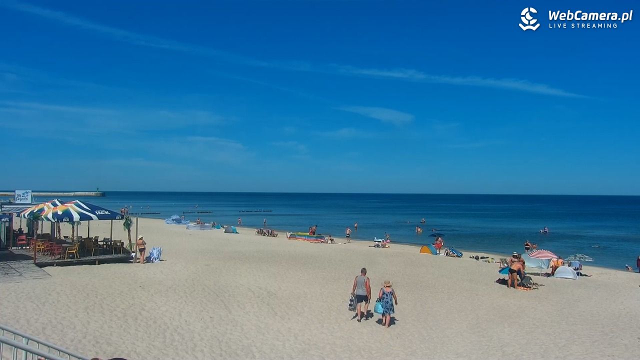 MRZEŻYNO - widok na plażę - 27 czerwiec 2026, 10:55