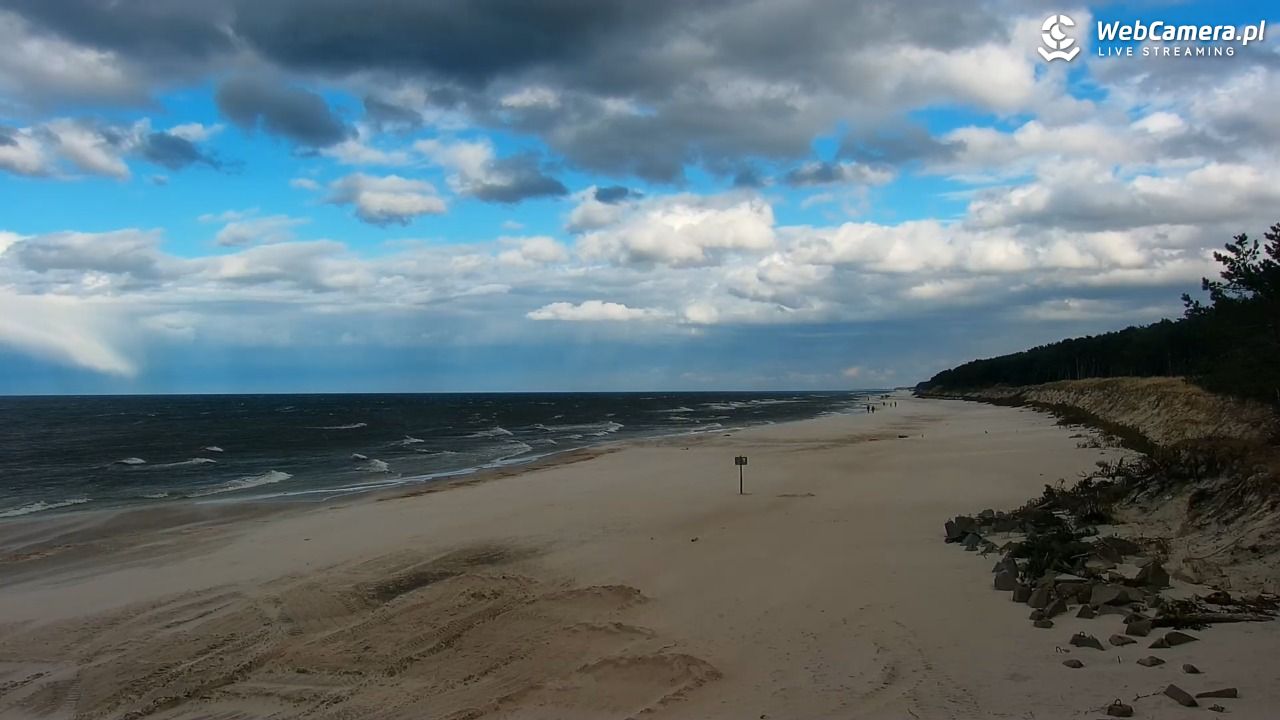 MRZEŻYNO - widok na plażę - 25 marzec 2026, 14:46