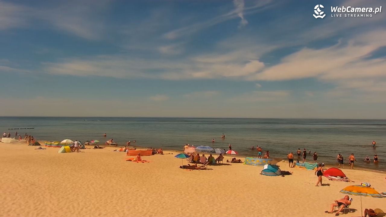 MRZEŻYNO - widok na plażę - 27 czerwiec 2026, 13:35