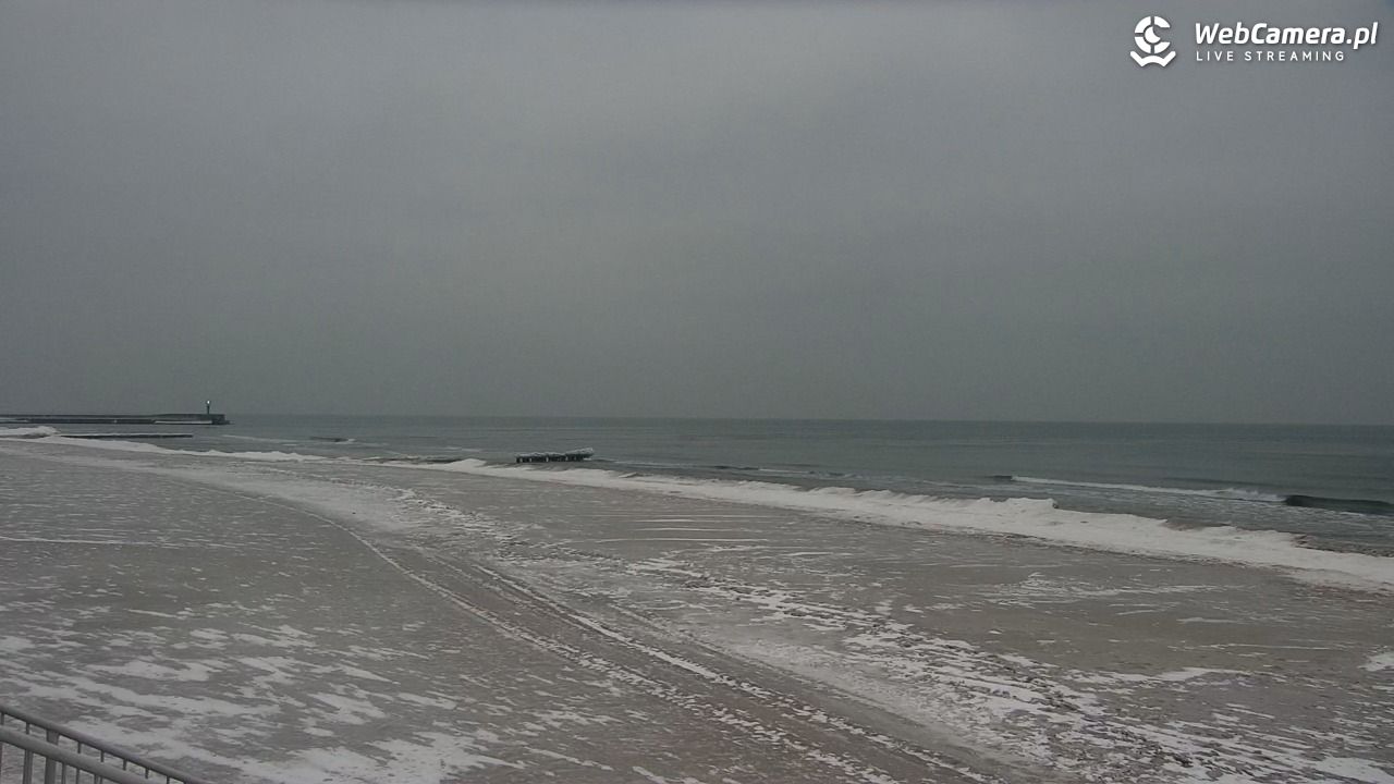 MRZEŻYNO - widok na plażę - 09 luty 2026, 17:10