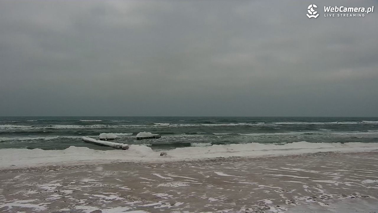 MRZEŻYNO - widok na plażę - 08 luty 2026, 16:47