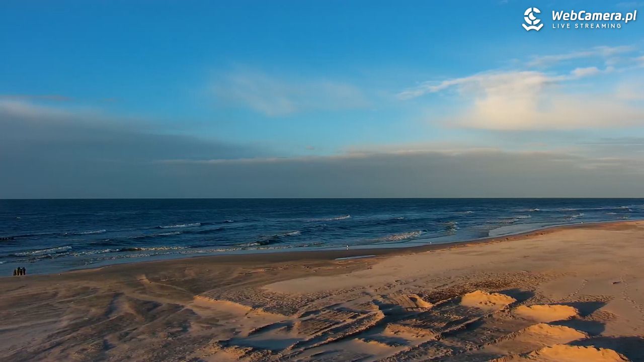MRZEŻYNO - widok na plażę - 25 marzec 2026, 17:45