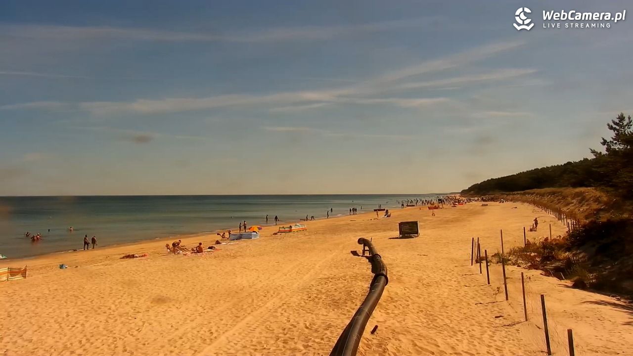 MRZEŻYNO - widok na plażę - 27 czerwiec 2026, 10:35