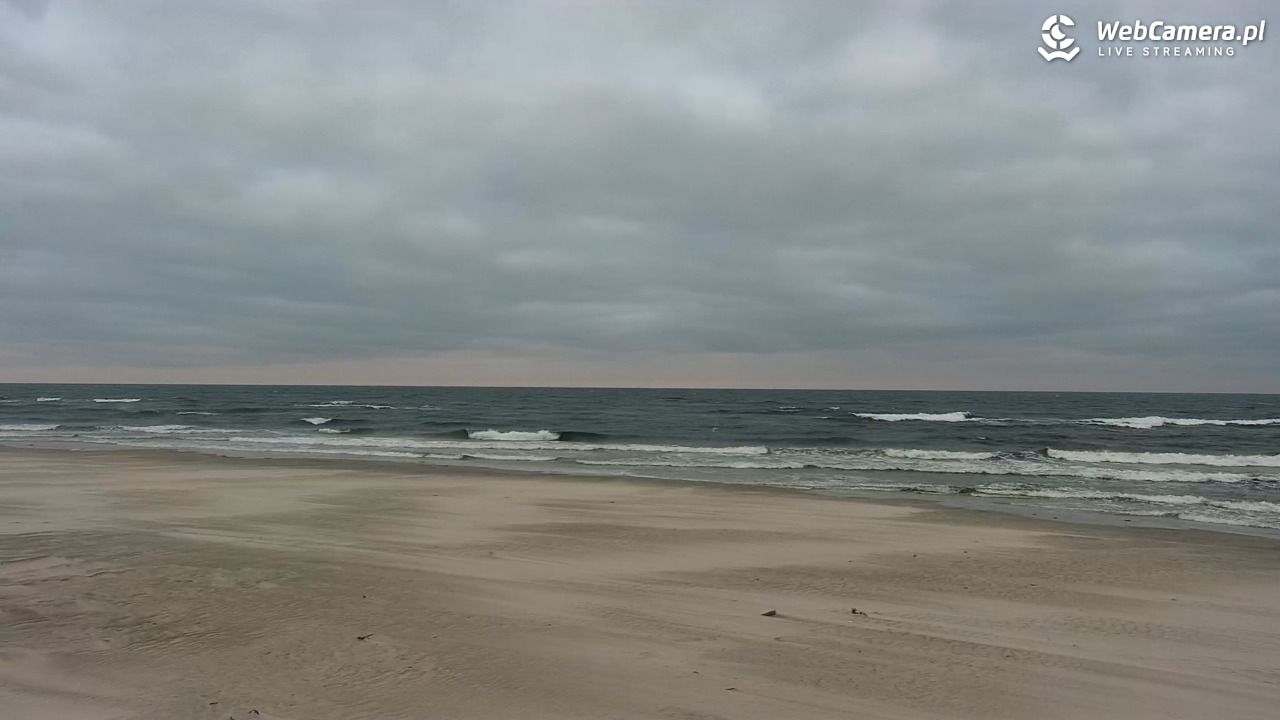 MRZEŻYNO - widok na plażę - 26 marzec 2026, 06:25