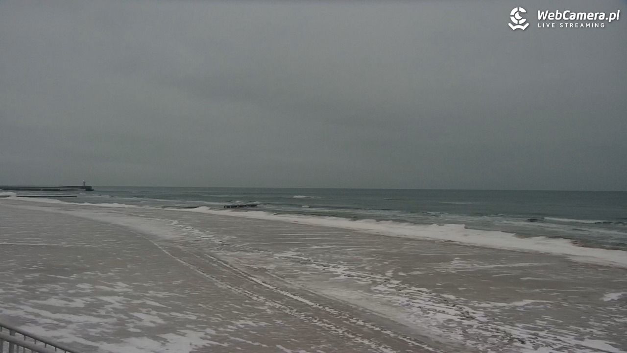 MRZEŻYNO - widok na plażę - 09 luty 2026, 07:16