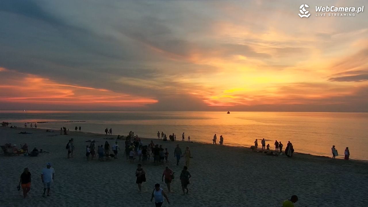 MRZEŻYNO - widok na plażę - 27 czerwiec 2026, 21:42