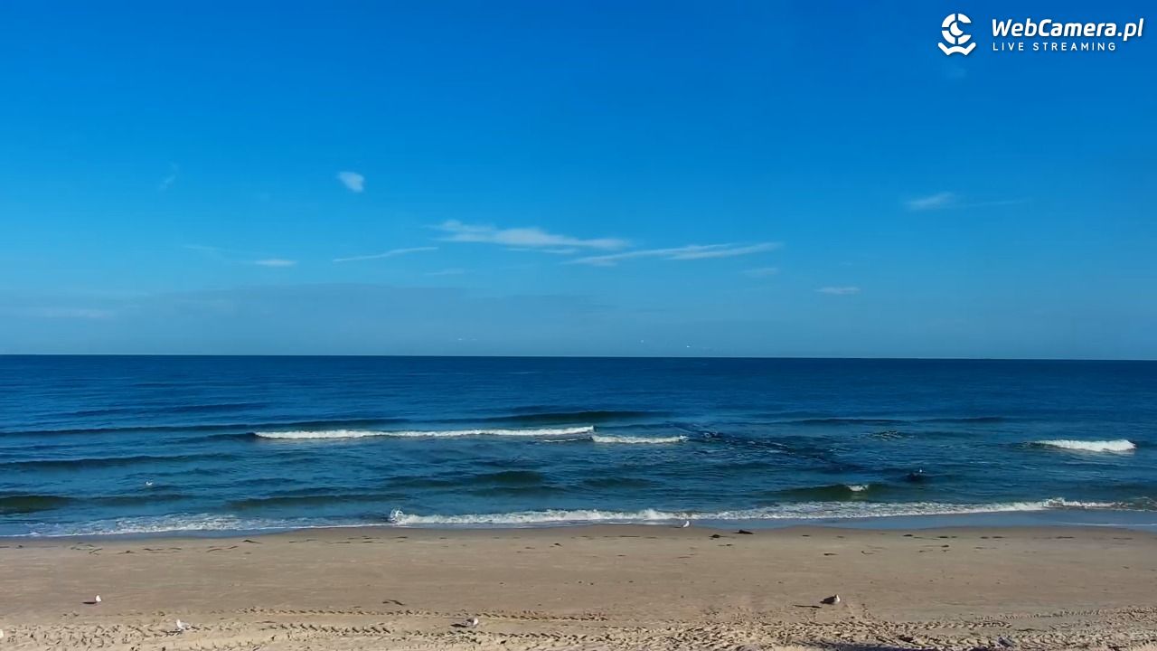 MRZEŻYNO - widok na plażę - 26 wresień 2026, 09:35