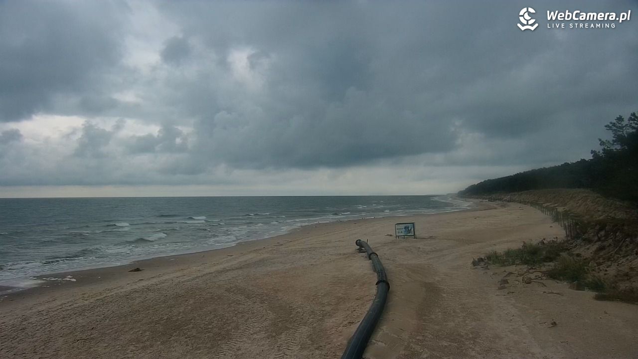 MRZEŻYNO - widok na plażę - 25 wresień 2026, 06:45