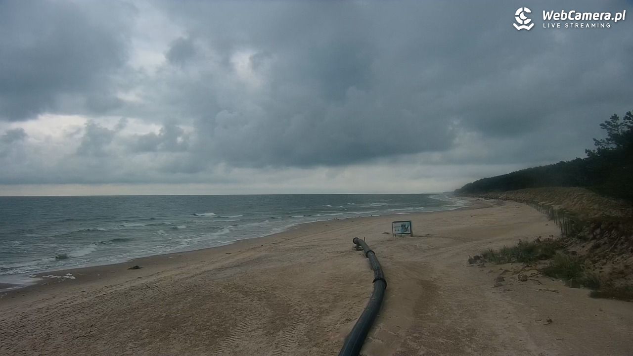 MRZEŻYNO - widok na plażę - 25 wresień 2026, 06:45