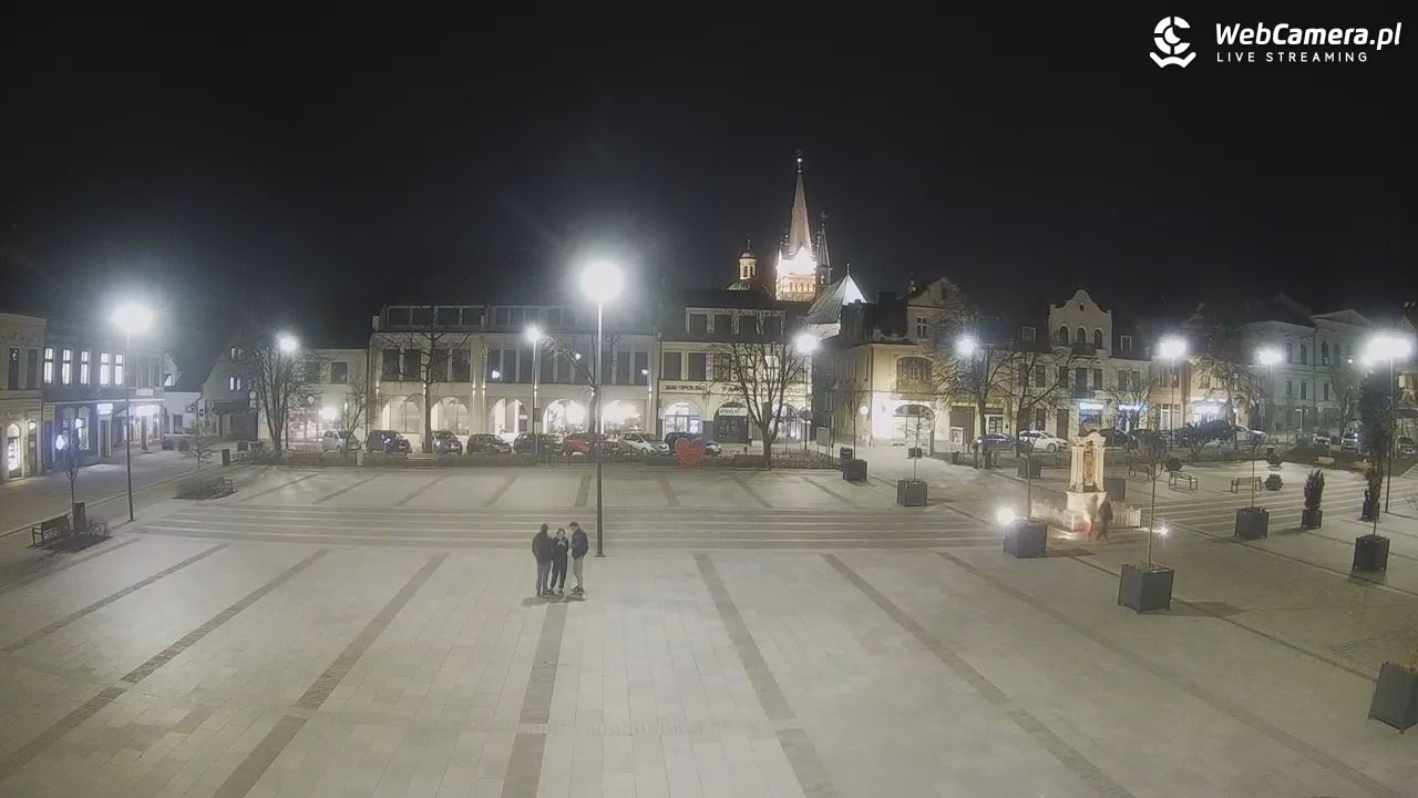 Myślenice - widok na Rynek - 03 marzec 2026, 18:44