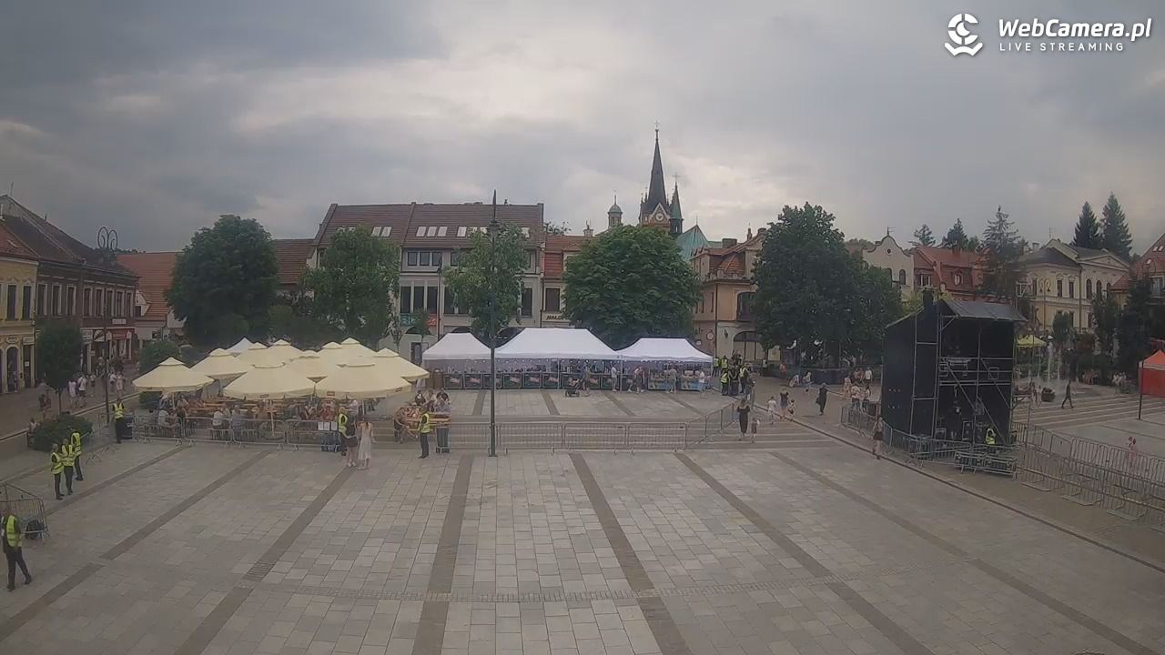 Myślenice - widok na Rynek - 21 czerwiec 2026, 16:13