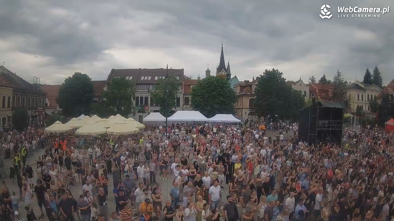 Myślenice - widok na Rynek - 21 czerwiec 2026, 17:59