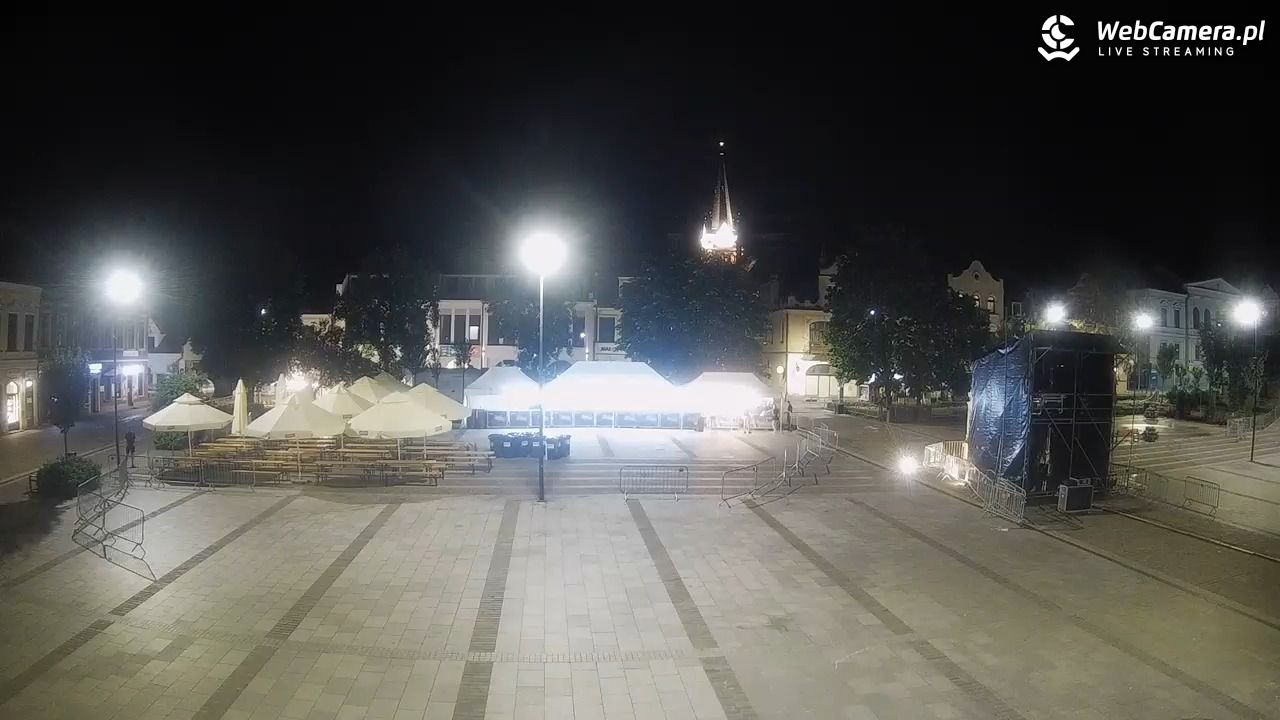 Myślenice - widok na Rynek - 21 czerwiec 2026, 23:32