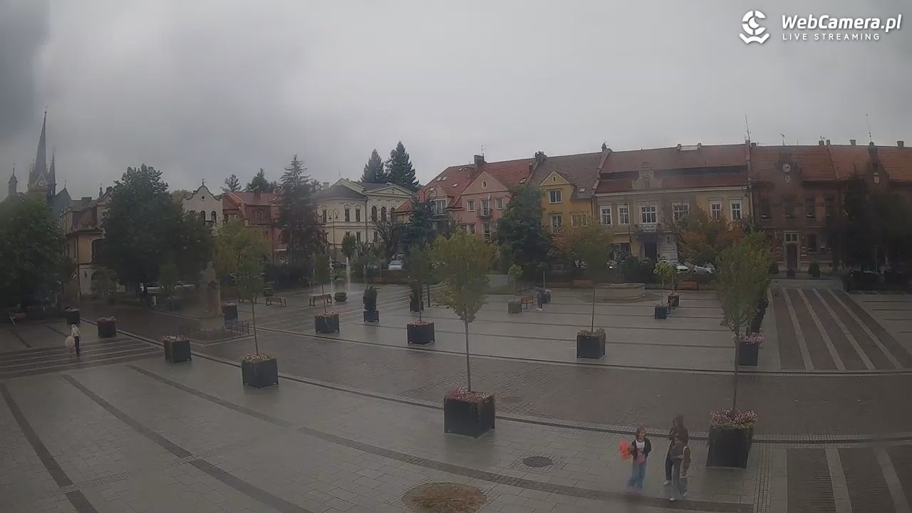 Myślenice - widok na Rynek - 31 sierpień 2025, 14:18