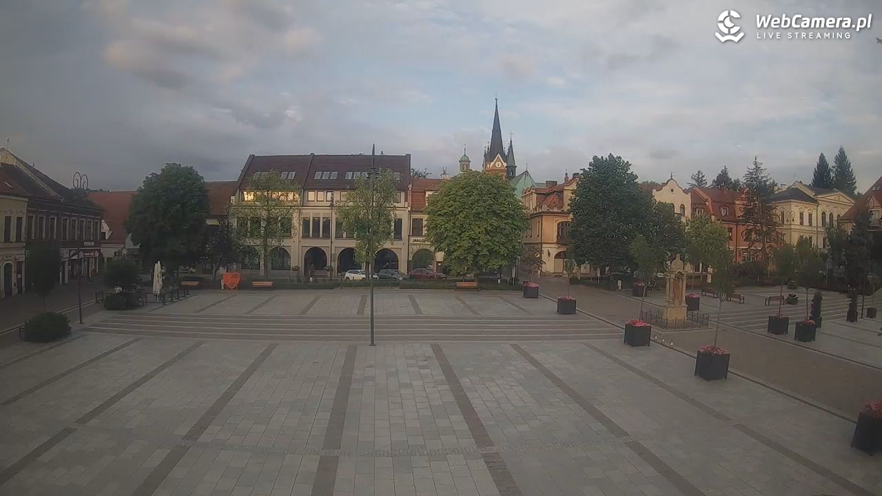 Myślenice - widok na Rynek - 25 sierpień 2026, 06:30