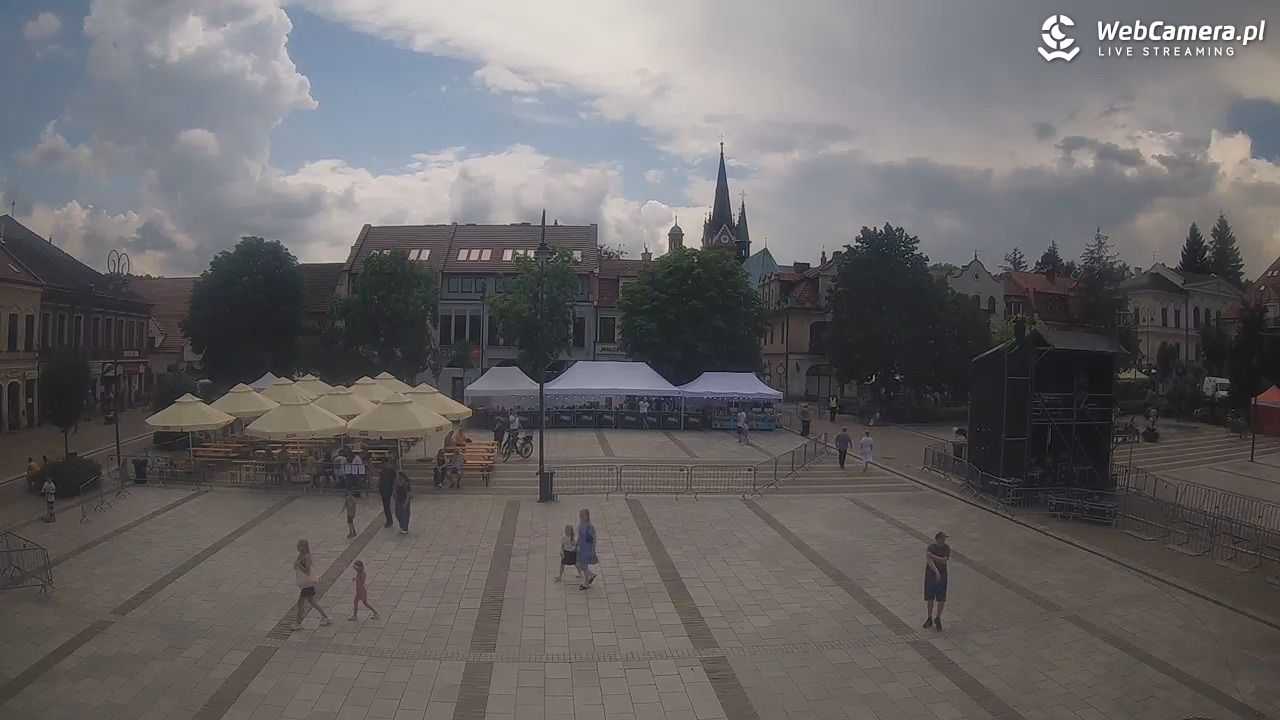 Myślenice - widok na Rynek - 21 czerwiec 2026, 15:08