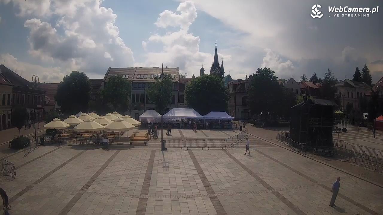 Myślenice - widok na Rynek - 21 czerwiec 2026, 14:51