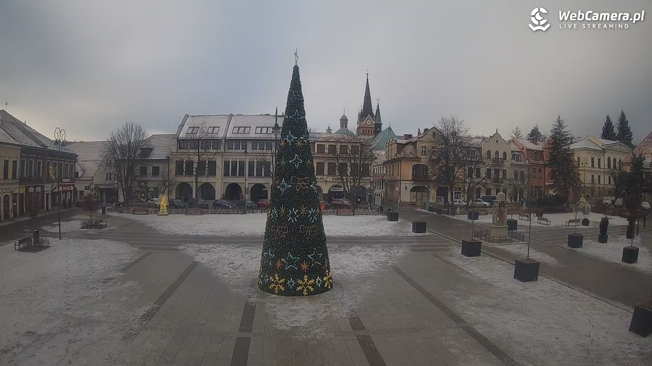Myślenice - widok na Rynek - 27 grudzień 2025, 09:09